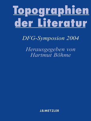 cover image of Topographien der Literatur